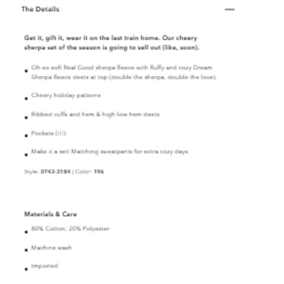 Aerie Hometown Holiday Quarter Zip Fleece/Sherpa Sweatshirt - Medium in Blue Hue - Picture 12 of 12